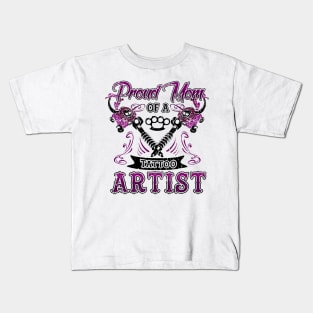 Proud Mom of a Tattoo Artist Kids T-Shirt